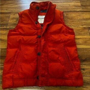 Abercrombie Kid Orange Puffer Vest Size Large